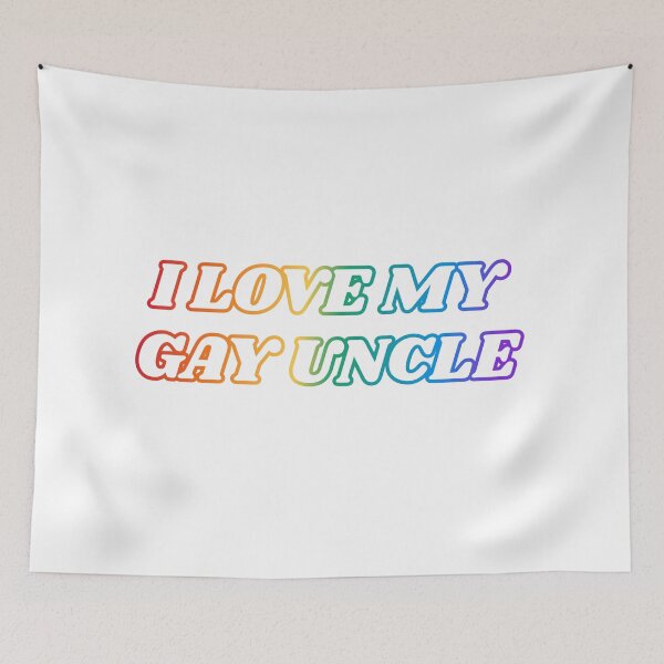 Item preview, I love my gay uncle - Pride rainbow colors designed and sold by Inspirationmotivation.