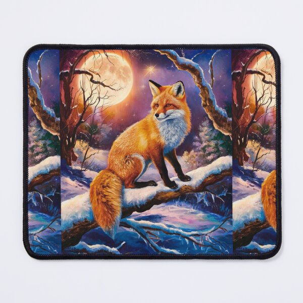 Artikelvorschau, Fuchs-Portrait. Winterfuchs, Schneefuchs, Fuchs im Schnee, Fuchsmalerei, Raphael-Stil entworfen und verkauft von FoxVibes.