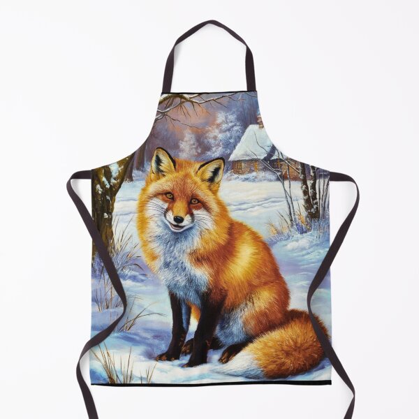 Artikelvorschau, Fuchs-Portrait. Winterfuchs, Schneefuchs, Fuchs im Schnee, Fuchsmalerei, Raphael-Stil entworfen und verkauft von FoxVibes.