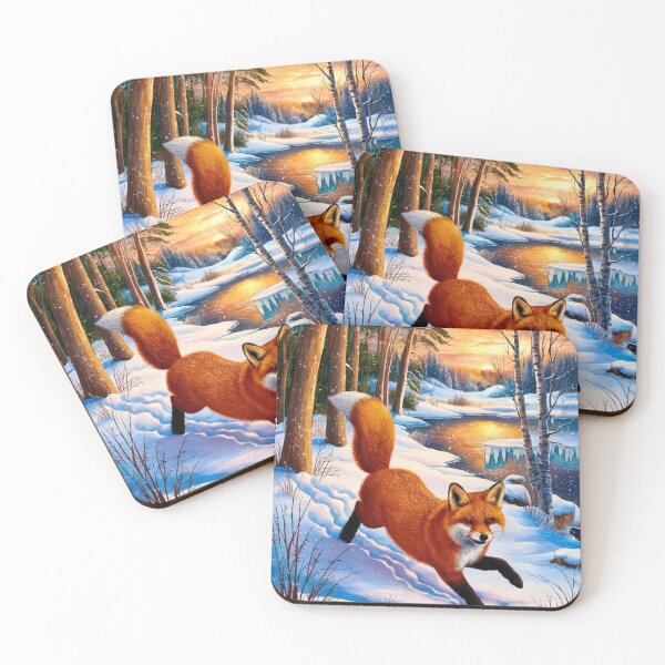 Artikelvorschau, Fuchs-Portrait. Winterfuchs, Schneefuchs, Fuchs im Schnee, Fuchsmalerei, Raphael-Stil entworfen und verkauft von FoxVibes.
