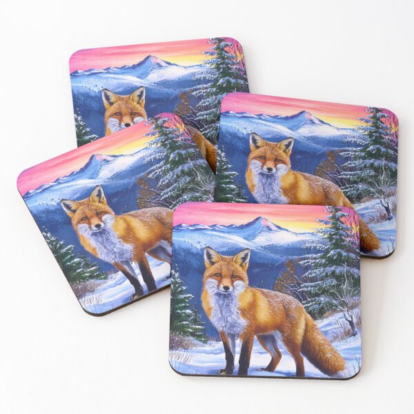 Artikelvorschau, Fuchs-Portrait. Winterfuchs, Schneefuchs, Fuchs im Schnee, Fuchsmalerei, Raphael-Stil entworfen und verkauft von FoxVibes.