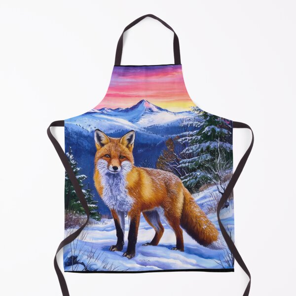 Artikelvorschau, Fuchs-Portrait. Winterfuchs, Schneefuchs, Fuchs im Schnee, Fuchsmalerei, Raphael-Stil entworfen und verkauft von FoxVibes.