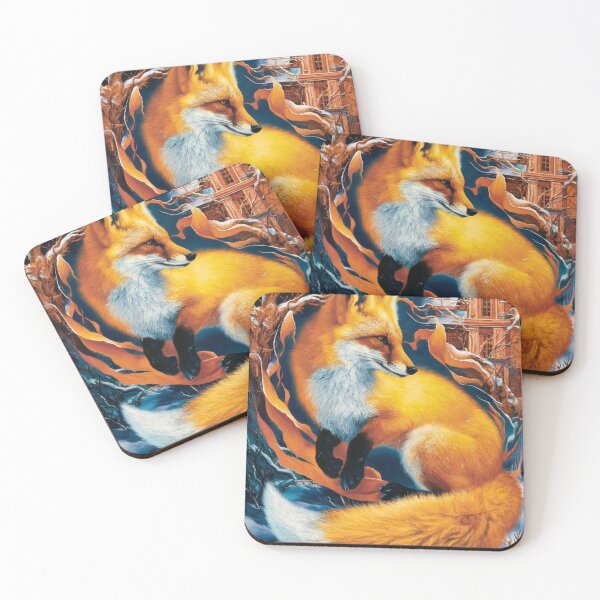 Artikelvorschau, Fuchs-Portrait. Winterfuchs, Schneefuchs, Fuchs im Schnee, Fuchsmalerei, Raphael-Stil entworfen und verkauft von FoxVibes.
