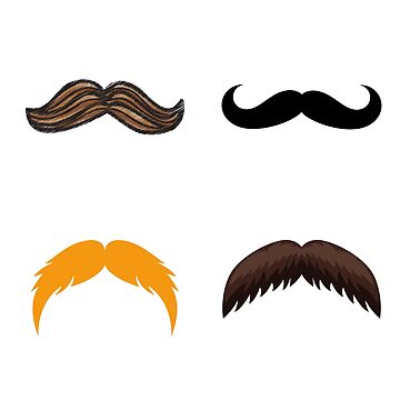 Artwork thumbnail, 4 Mustaches by Classic Visions Gallery