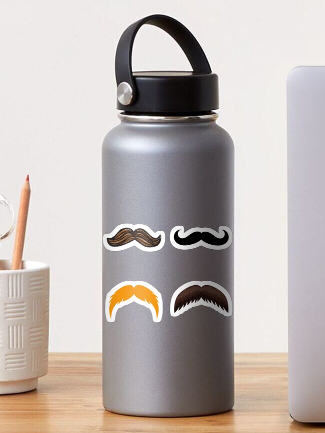 Thumbnail 1 of 3, Sticker, 4 Mustaches designed and sold by RozAbellera.