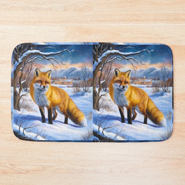 Artikelvorschau, Fuchs-Portrait. Winterfuchs, Schneefuchs, Fuchs im Schnee, Fuchsmalerei, Raphael-Stil entworfen und verkauft von FoxVibes.