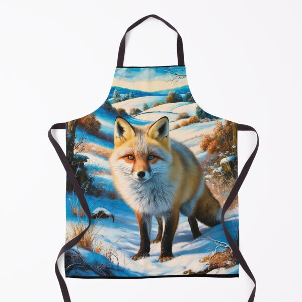Artikelvorschau, Fuchs-Portrait. Winterfuchs, Schneefuchs, Fuchs im Schnee, Fuchsmalerei, Raphael-Stil entworfen und verkauft von FoxVibes.