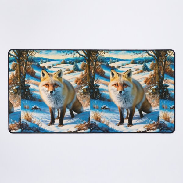 Artikelvorschau, Fuchs-Portrait. Winterfuchs, Schneefuchs, Fuchs im Schnee, Fuchsmalerei, Raphael-Stil entworfen und verkauft von FoxVibes.