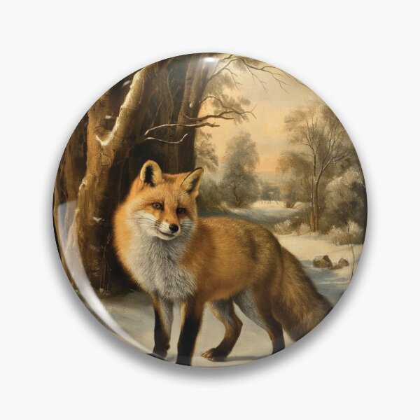 Item preview, Fox Portrait. Winter fox, snowy fox, fox in the snow, fox painting, Raphael style designed and sold by FoxVibes.