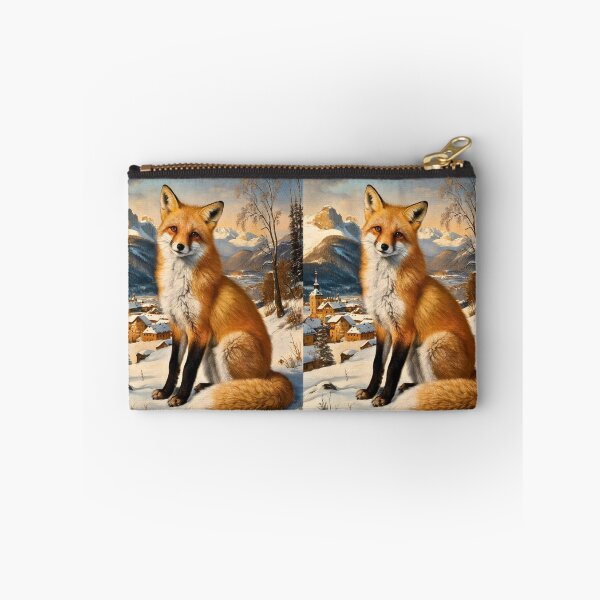 Artikelvorschau, Fuchs-Portrait. Winterfuchs, Schneefuchs, Fuchs im Schnee, Fuchsmalerei, Raphael-Stil entworfen und verkauft von FoxVibes.
