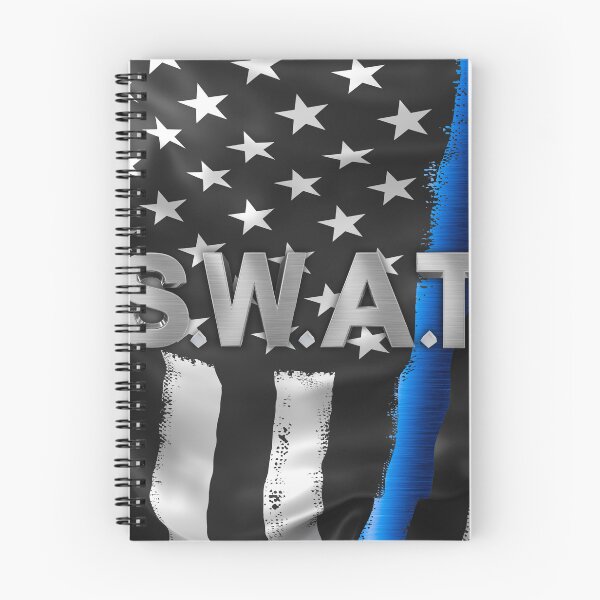 Item preview, SWAT Thin Blue Line Grunge American Flag designed and sold by artistwill.
