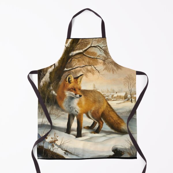 Artikelvorschau, Fuchs-Portrait. Winterfuchs, Schneefuchs, Fuchs im Schnee, Fuchsmalerei, Raphael-Stil entworfen und verkauft von FoxVibes.