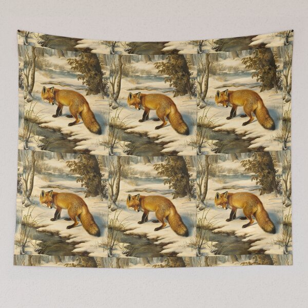 Item preview, Fox Portrait. Winter fox, snowy fox, fox in the snow, fox painting, Raphael style designed and sold by FoxVibes.