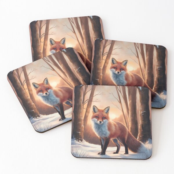 Artikelvorschau, Fuchs-Portrait. Winterfuchs, Schneefuchs, Fuchs im Schnee, Fuchsmalerei, Raphael-Stil entworfen und verkauft von FoxVibes.