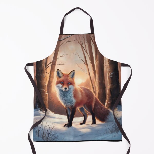 Artikelvorschau, Fuchs-Portrait. Winterfuchs, Schneefuchs, Fuchs im Schnee, Fuchsmalerei, Raphael-Stil entworfen und verkauft von FoxVibes.