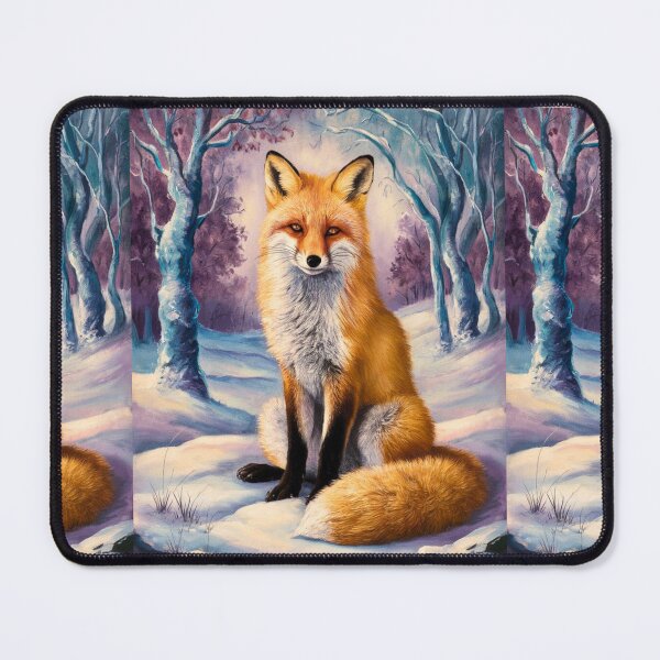 Item preview, Fox Portrait. Winter fox, snowy fox, fox in the snow, fox painting, Raphael style designed and sold by FoxVibes.