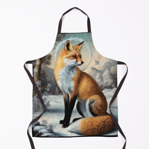 Artikelvorschau, Fuchs-Portrait. Winterfuchs, Schneefuchs, Fuchs im Schnee, Fuchsmalerei, Raphael-Stil entworfen und verkauft von FoxVibes.