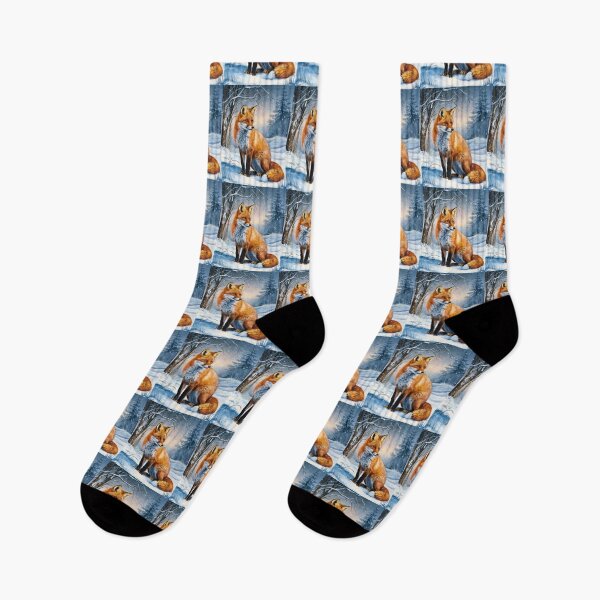 Artikelvorschau, Fuchs-Portrait. Winterfuchs, Schneefuchs, Fuchs im Schnee, Fuchsmalerei, Raphael-Stil entworfen und verkauft von FoxVibes.