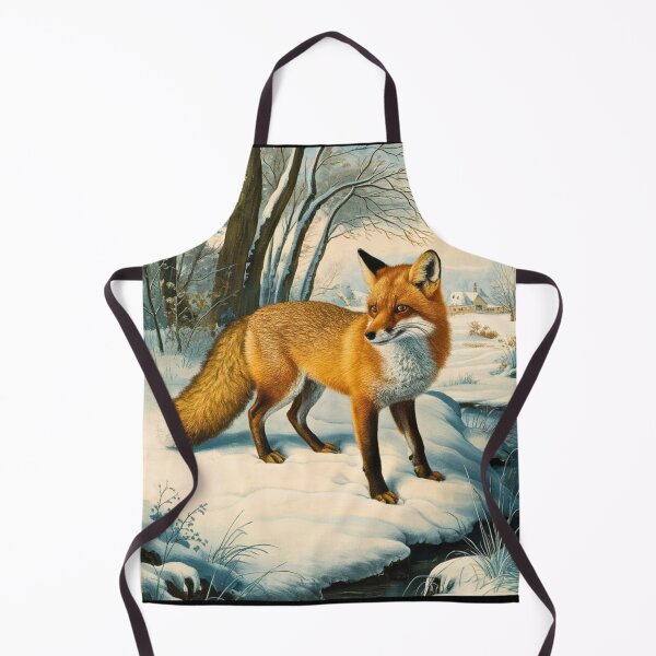 Artikelvorschau, Fuchs-Portrait. Winterfuchs, Schneefuchs, Fuchs im Schnee, Fuchsmalerei, Raphael-Stil entworfen und verkauft von FoxVibes.