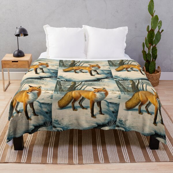 Item preview, Fox Portrait. Winter fox, snowy fox, fox in the snow, fox painting, Raphael style designed and sold by FoxVibes.