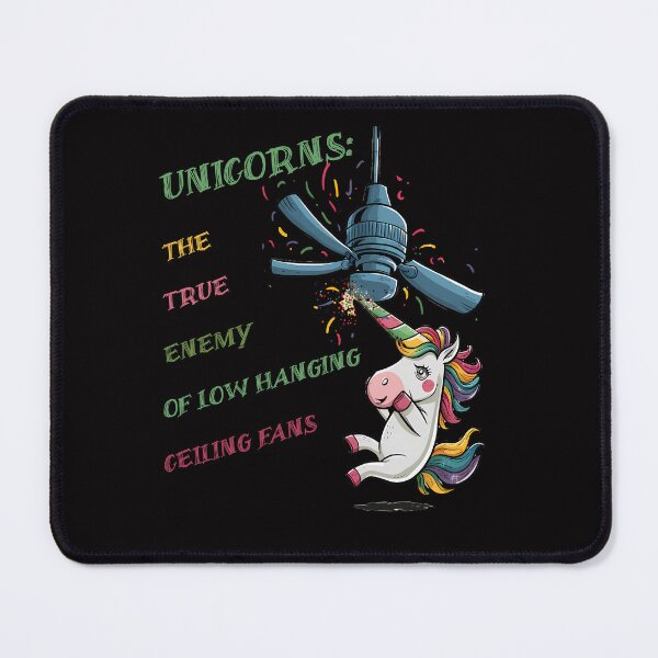 Item preview, Unicorn vs. Low Hanging Ceiling Fan designed and sold by CoolCrazyQuirky.