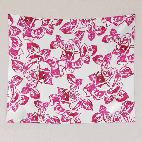 Aperçu de l'œuvre Roses rouges à paillettes créée et vendue par LTDesignsShop.