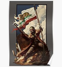 Fallout NCR Ranger Flag Fan Art Poster Poster
