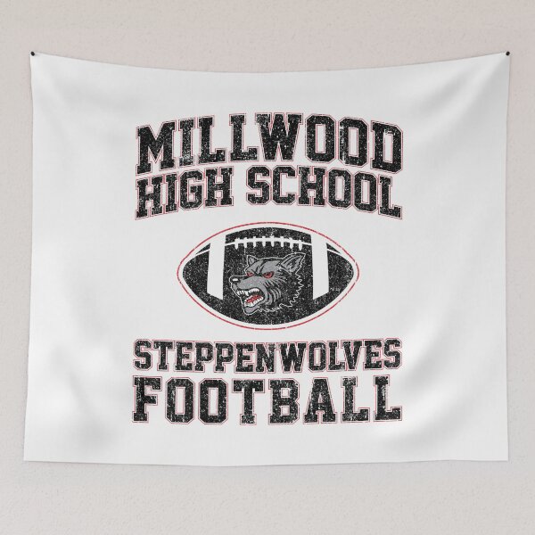 Item preview, Millwood High School Steppenwolves Football (Variant) designed and sold by huckblade.