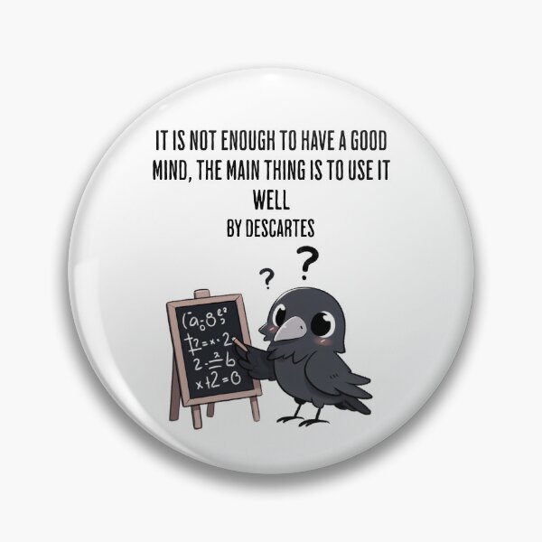 Item preview, descartes crow designed and sold by LemuellTrends.