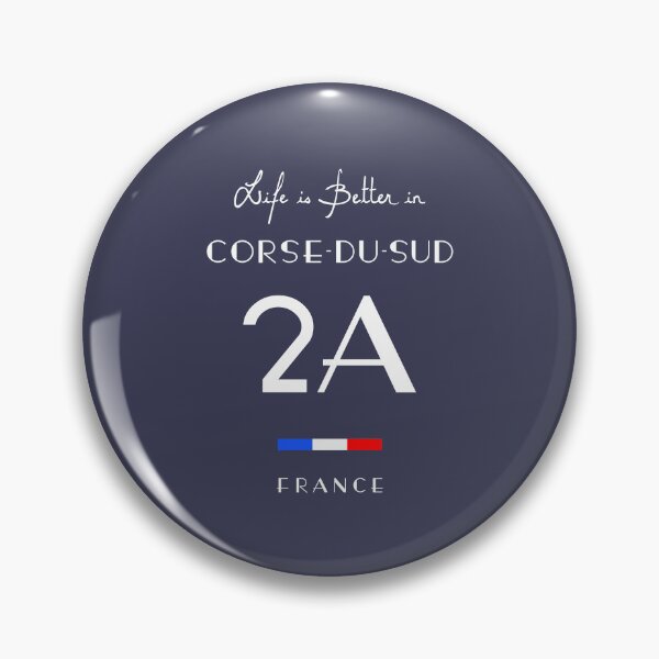 Item preview, CORSE DU SUD Number 2A South Corsica France designed and sold by frenchsalsa.