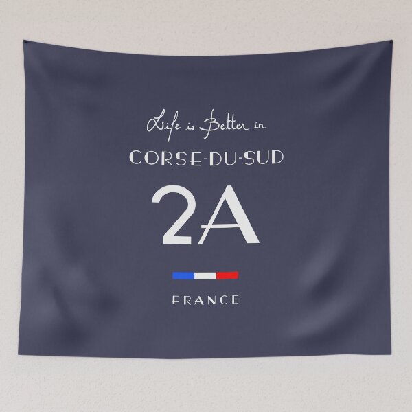 Item preview, CORSE DU SUD Number 2A South Corsica France designed and sold by frenchsalsa.