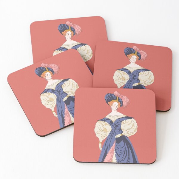 Item preview, Historical 1830s Fashion Plate Illustration 2 designed and sold by MariOyama.