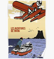 Tintin "The Black Island" Poster Poster