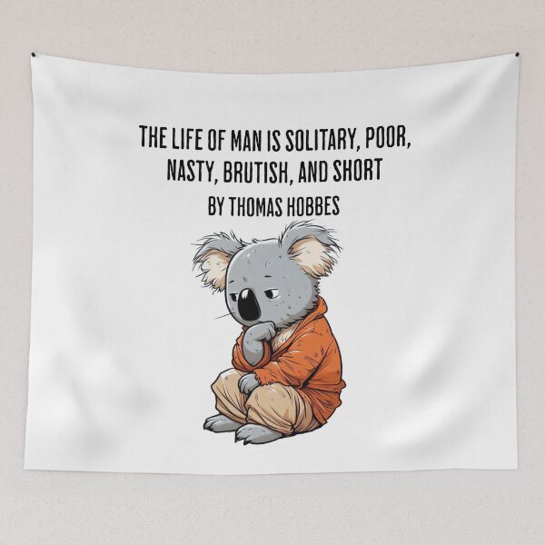 Item preview, thomas hobbes koala designed and sold by LemuellTrends.