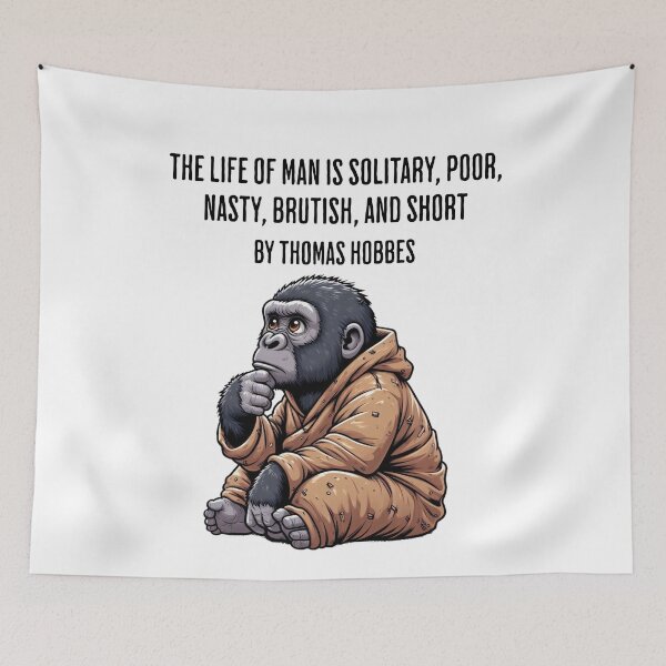 Item preview, thomas hobbes gorilla designed and sold by LemuellTrends.
