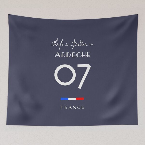 Item preview, Life is better in ARDÈCHE Number 07 Auvergne France  designed and sold by frenchsalsa.