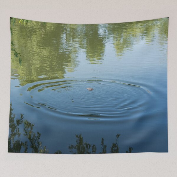 Item preview, Meditative Mindfulness - Watching the Circle Ripples Spread on Silky Water Surface designed and sold by Georgia Mizuleva.