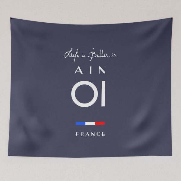 Item preview, Life is better in AIN Number 01 Auvergne Rhone Alpes France  designed and sold by frenchsalsa.