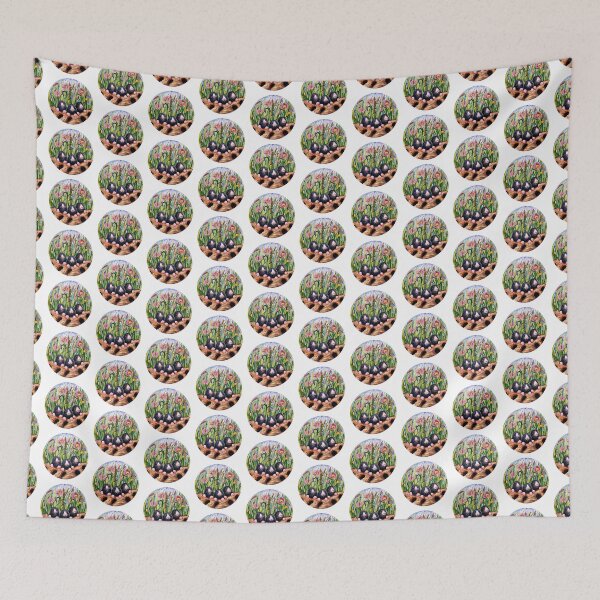 Item preview, Moles peeking out of tunnels  designed and sold by BlissfulBlossom.