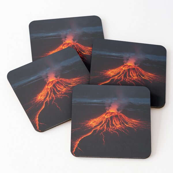 Item preview, Iceland Volcano Bursting Flames designed and sold by SassyArtistry.