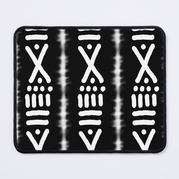 Item preview, Black African Bogolan Textile Abstract Design designed and sold by funkyvibes.