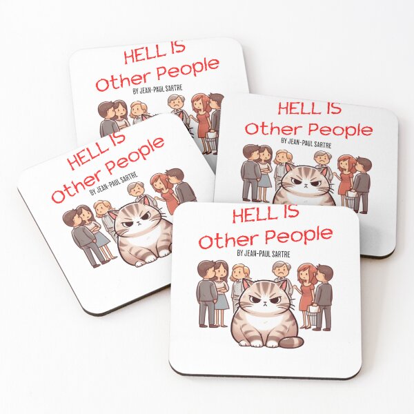Item preview, hell is other people Cat designed and sold by LemuellTrends.