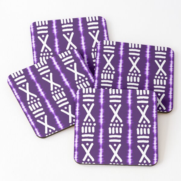 Item preview, Royal Purple African Bogolan Tribal Pattern designed and sold by funkyvibes.