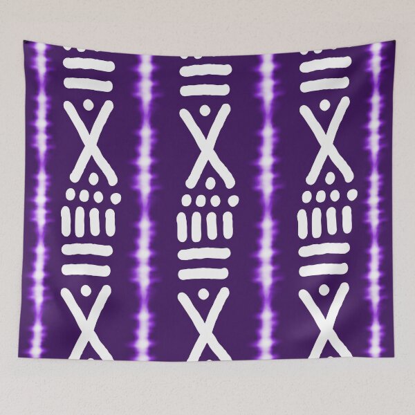 Item preview, Royal Purple African Bogolan Tribal Pattern designed and sold by funkyvibes.