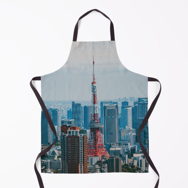 Item preview, Tokyo Tower from above with the backdrop of urban landscape designed and sold by Shinola.