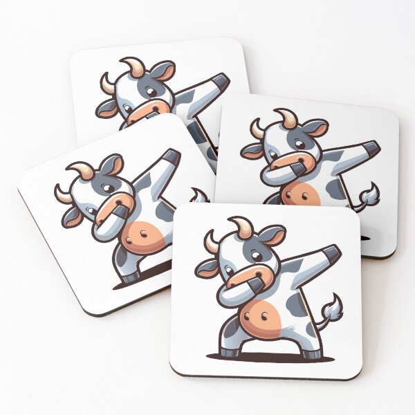 Item preview, Dabbing Cow - Whimsical Farm Animal Dance designed and sold by Designowner.
