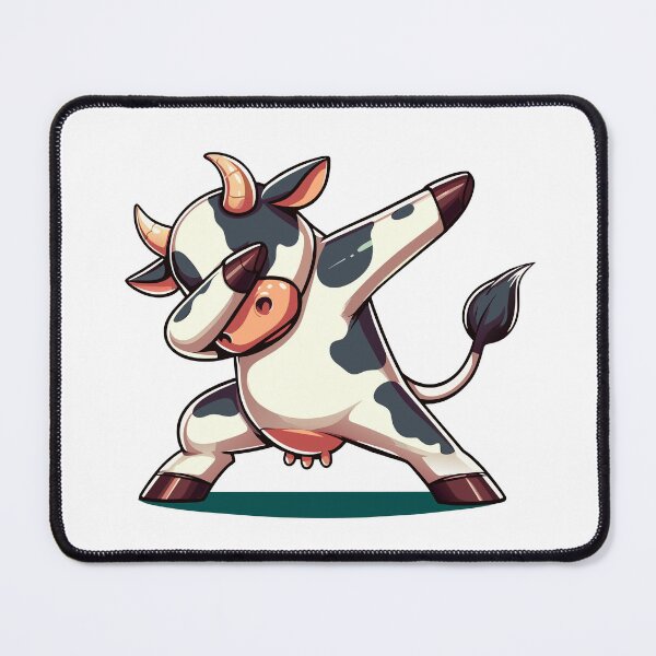 Item preview, Dabbing Cow - Whimsical Farm Animal Dance Art designed and sold by Designowner.
