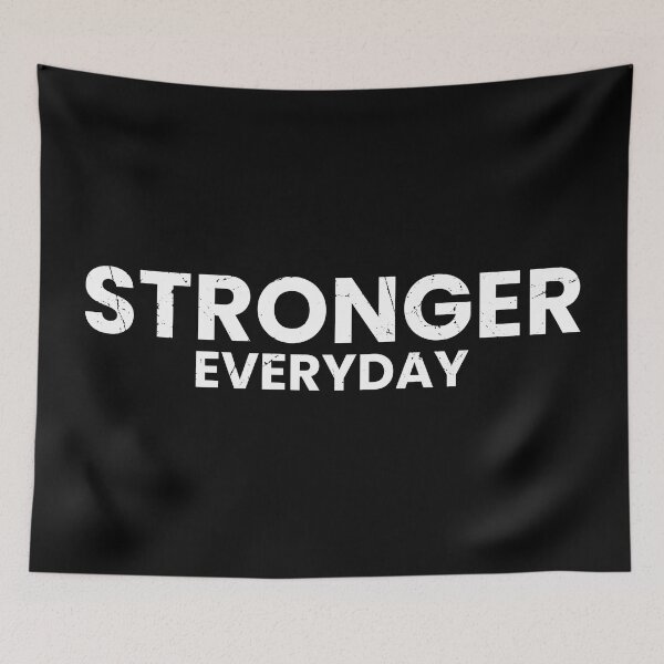 Item preview, Stronger Everyday, Fitness Gym & Health Motivation designed and sold by Singhe Design.