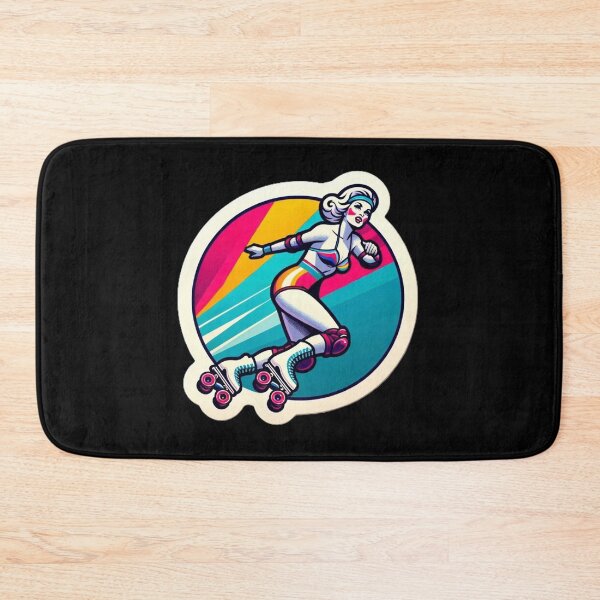 Item preview, Roller Girl in Shorts and Bikini Top designed and sold by PinUpPizzazz.
