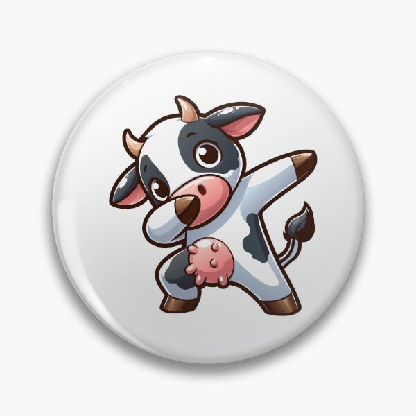 Item preview, Dancing Cow - Cute Cartoon Cow Illustration designed and sold by Designowner.